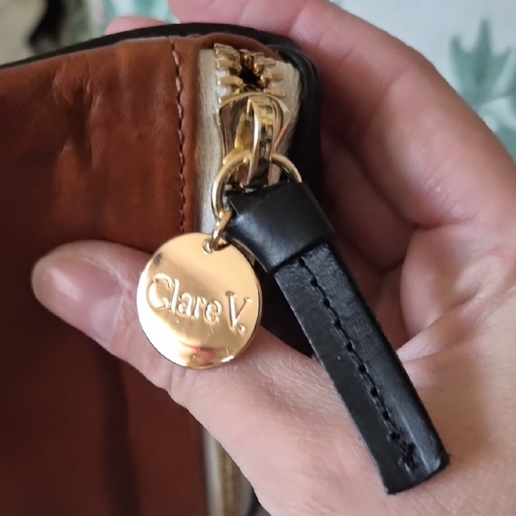 Clare V Two-Tone Leather Belt Bag Fanny Pack in Brown & Black - Picture 4 of 10